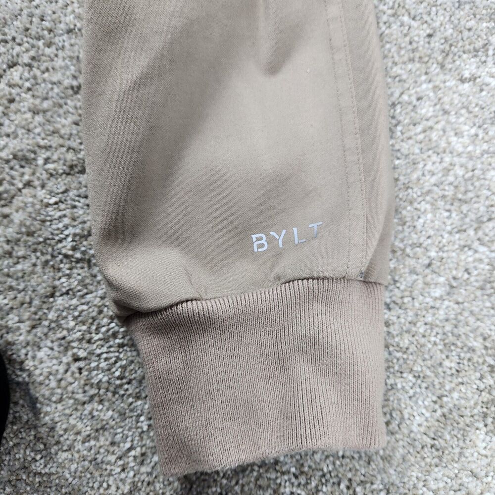 BYLT Pants Elite+ Joggers Women S Sand 4 Way‎ Stretch Drawstring Zipper Pockets - Picture 3 of 12